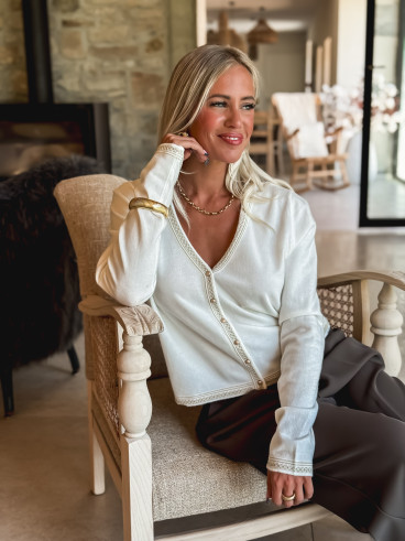 Gilet Julie - Blanc