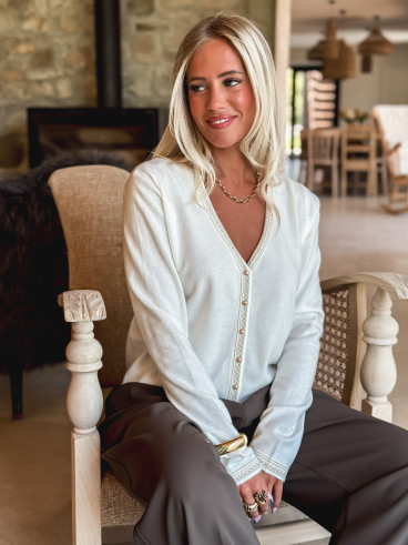 Gilet Julie - Blanc