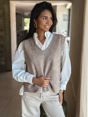 Pull Maélyse - Taupe