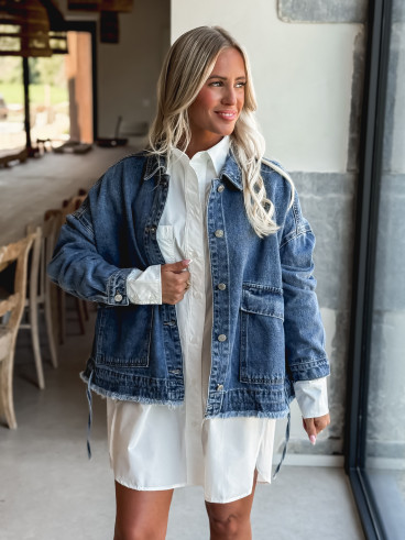 Veste en jeans Ximena - Bleu