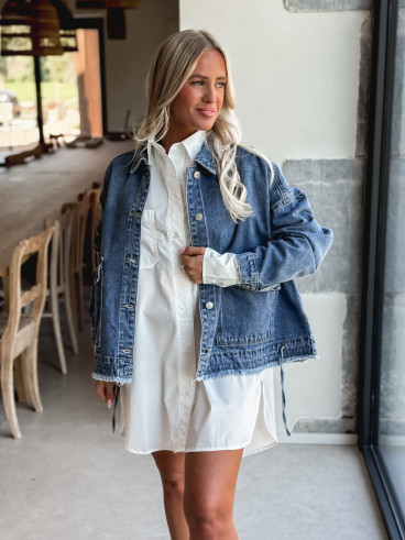 Veste en jeans Ximena - Bleu