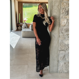 Robe longue Helin - Noir