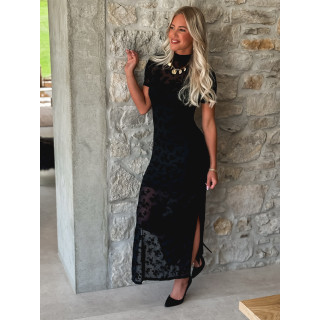 Robe longue Helin - Noir