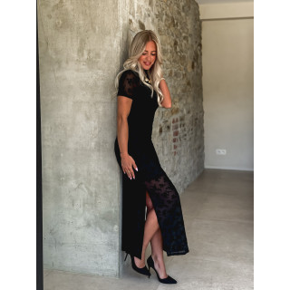 Robe longue Helin - Noir