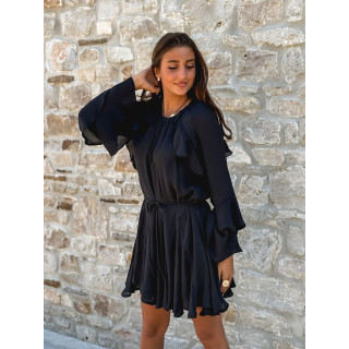 Robe courte Evania - Noir