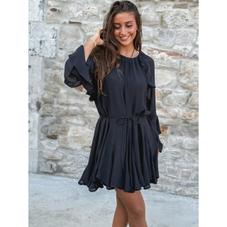 Robe courte Evania - Noir
