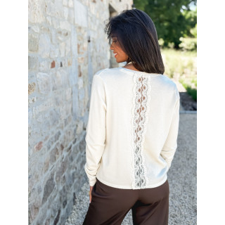Pull Chimene - Ecru/Doré