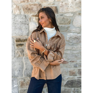 Veste en suédine Sylwen - Camel