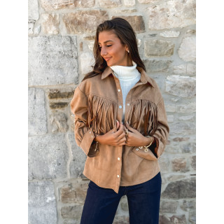 Veste en suédine Sylwen - Camel