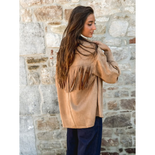 Veste en suédine Sylwen - Camel