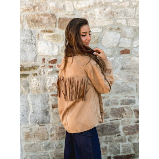 Veste en suédine Sylwen - Camel