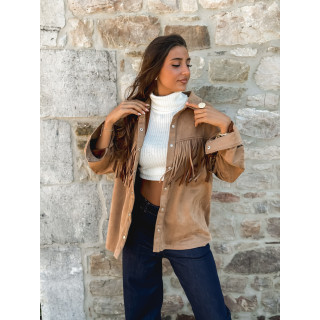 Veste en suédine Sylwen - Camel