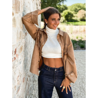 Pull sans manches Alys - Ecru