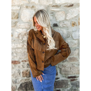Veste en suédine Willie - Camel