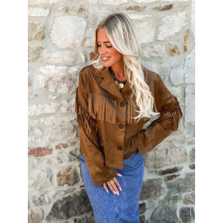 Veste en suédine Willie - Camel