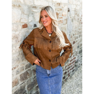 Veste en suédine Willie - Camel