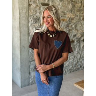 T-shirt Laysa - Chocolat