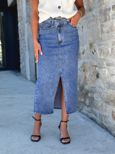 Jupe en jeans Zephyra - Bleu