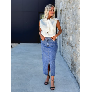 Jupe en jeans Zephyra - Bleu
