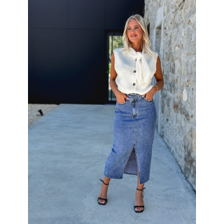Jupe en jeans Zephyra - Bleu