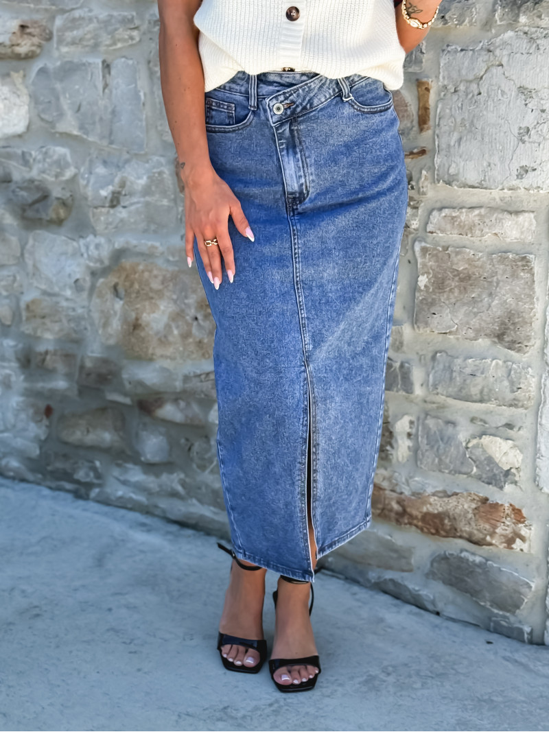 Jupe en jeans Zephyra - Bleu
