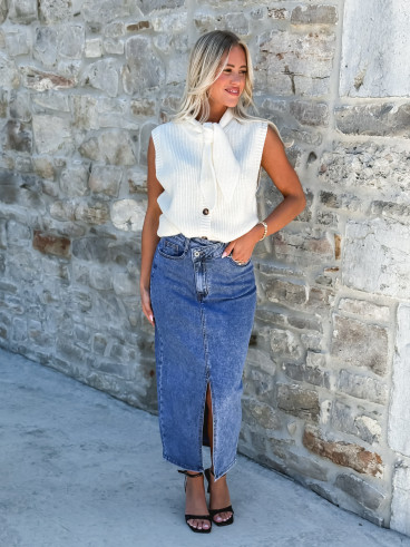 Jupe en jeans Zephyra - Bleu