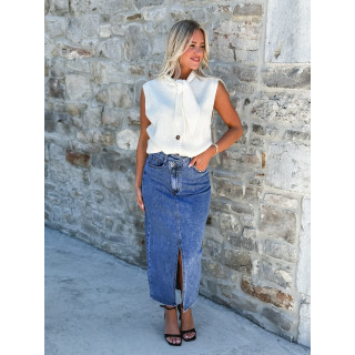 Jupe en jeans Zephyra - Bleu