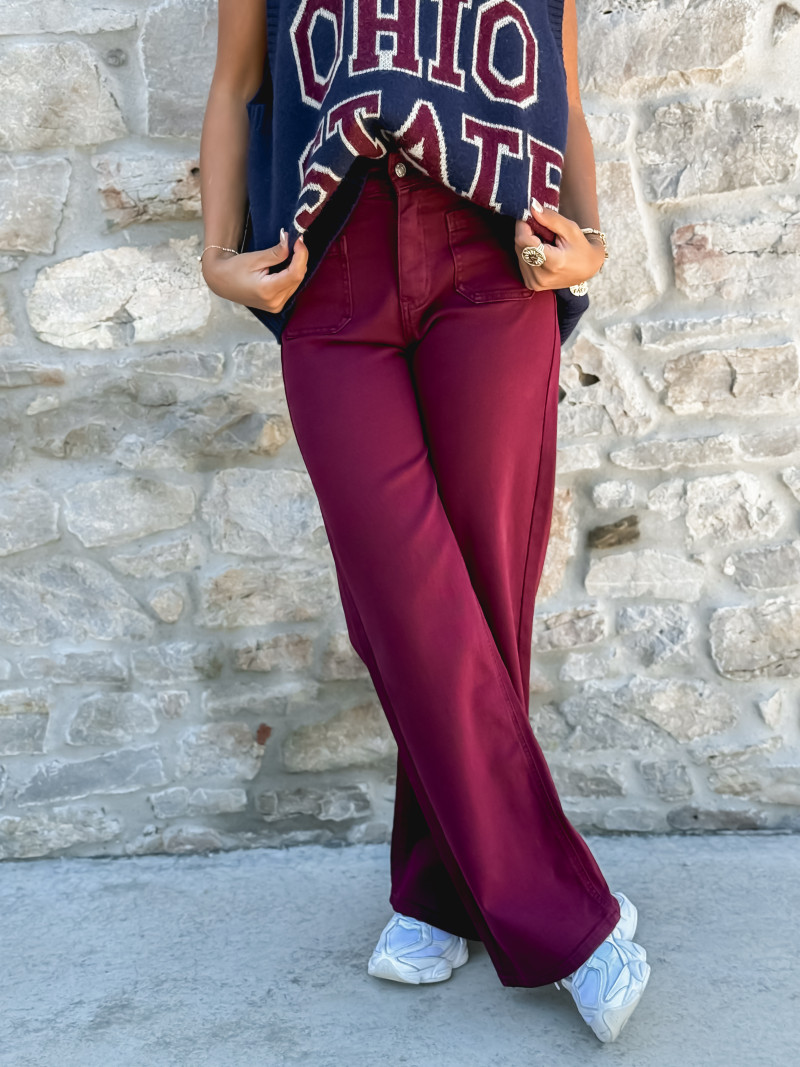 jeans Isabeau - Bordeaux