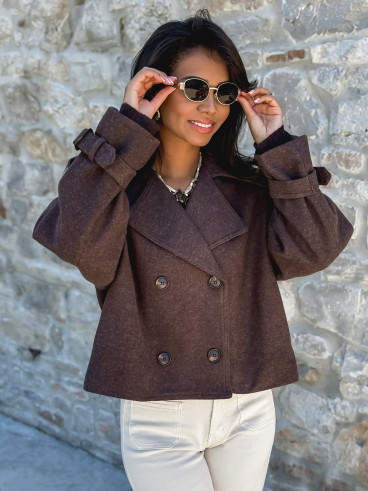 trench Athalia - Chocolat