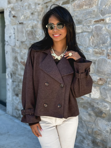 trench Athalia - Chocolat