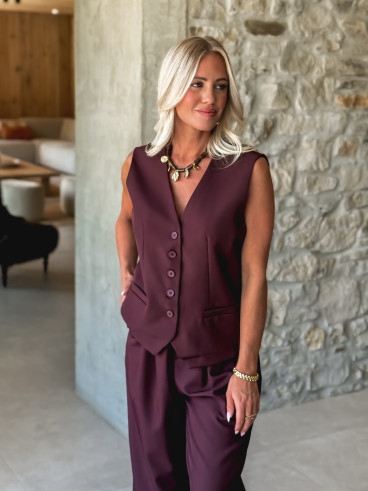 Pantalon Dalila - Bordeaux