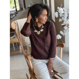 Pull Elowen - Chocolat