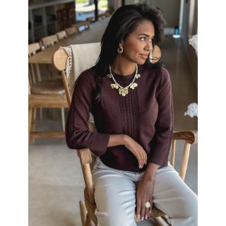 Pull Elowen - Chocolat