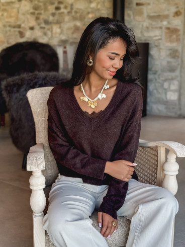 Pull Hanna - Chocolat