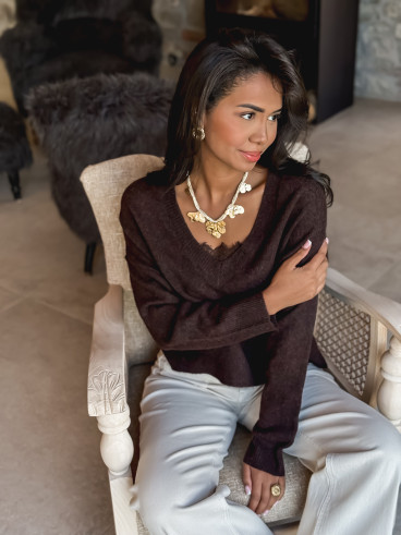 Pull Hanna - Chocolat