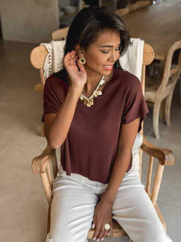 Blouse Coleen - Chocolat