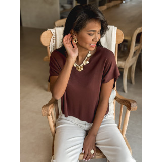 Blouse Coleen - Chocolat