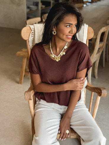 Blouse Coleen - Chocolat