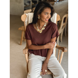 Blouse Coleen - Chocolat