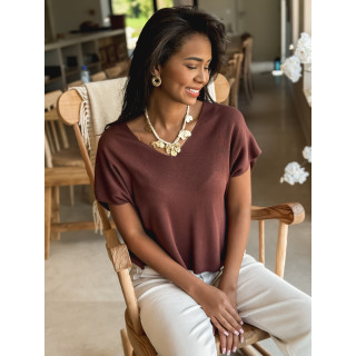 Blouse Coleen - Chocolat