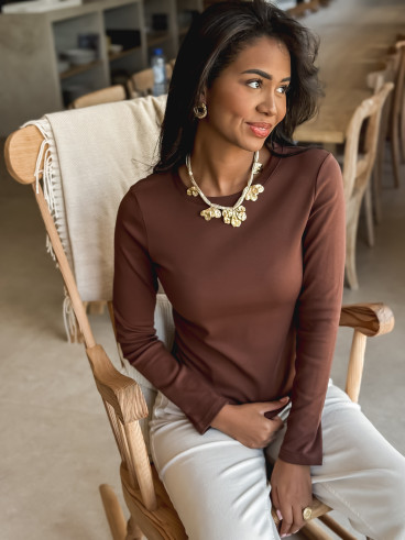 Blouse Celenya - Chocolat
