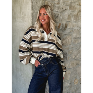 Pull ligné Claire - Ecru