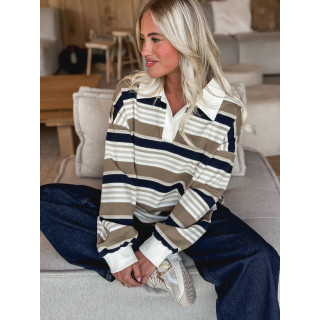 Pull ligné Claire - Ecru