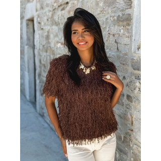 Blouse Calytha - Chocolat