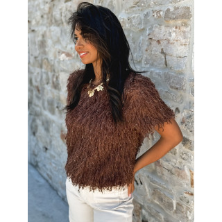 Blouse Calytha - Chocolat
