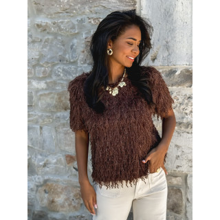 Blouse Calytha - Chocolat