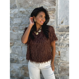 Blouse Calytha - Chocolat