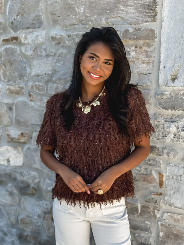 Blouse Calytha - Chocolat