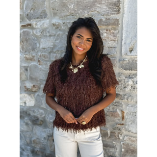 Blouse Calytha - Chocolat