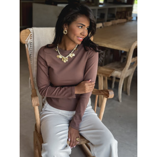 Blouse Celenya - Cacao